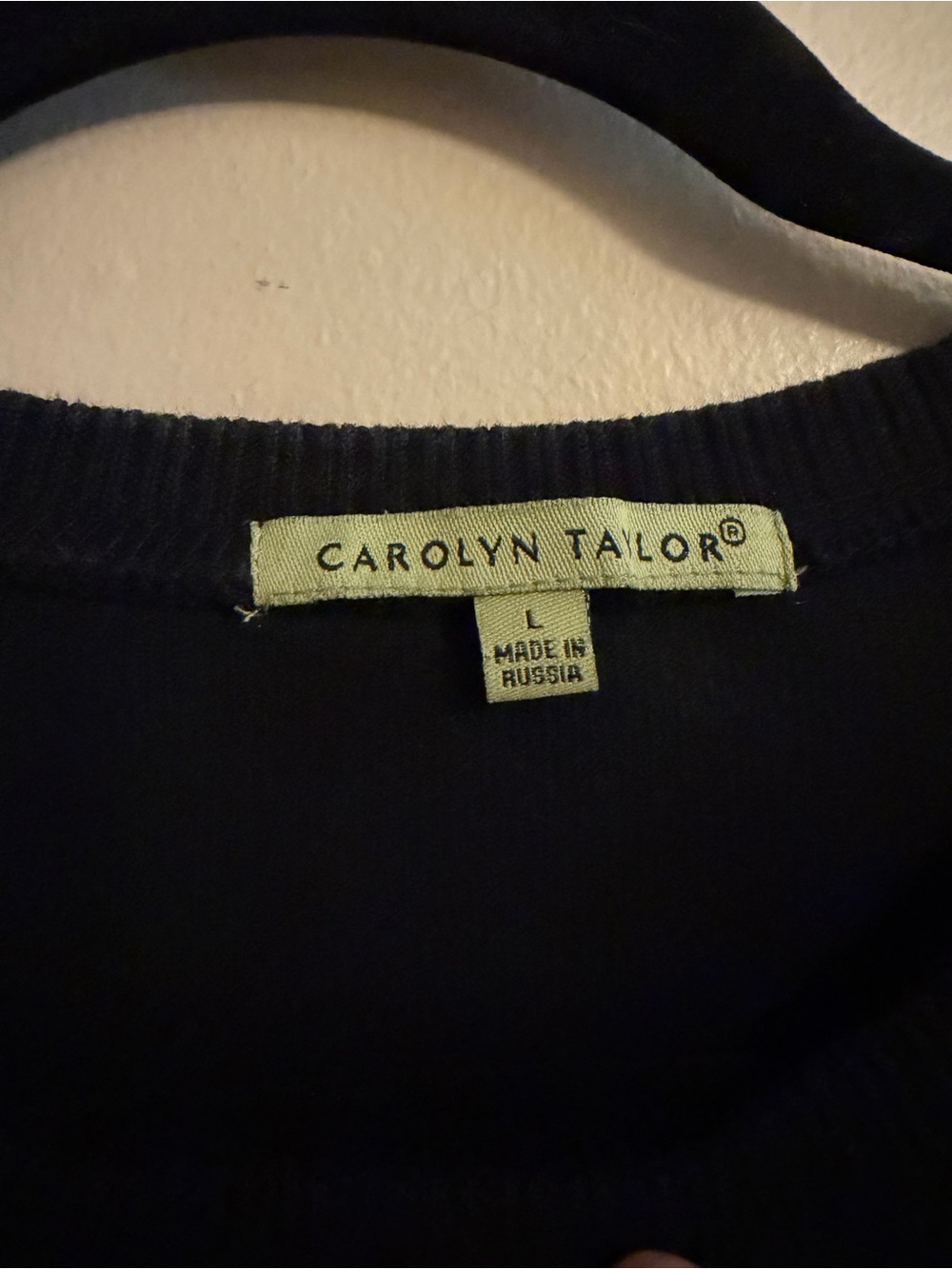 Women's Black Crewneck Sweater - Classic Casual Pullover - Picture 3 of 5
